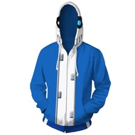 Undertale Zipper Hoodie 3D Print Coat Fashion Jacket Outerwear