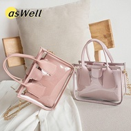 ASWELL Messenger Bag Storage Transparent Small Cellphone Pouch