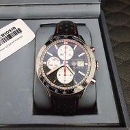 TAG Heuer Carrera Calibre 16 CV201AP.FC6429 Automatic Chronograph Black Dial Black Leather Strap