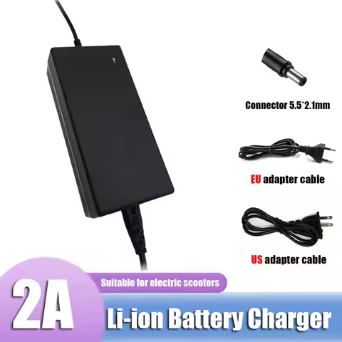 42V 2A Lithium Battery Charger DC 5.5x2.1mm Connector For 36V 10S for isinwheel S9 Pro S9 Max,GXL V2