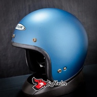 ZEUS 385C SOLID MATT BLUE HELMET | ZS RETRO CLASSIC 385