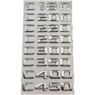 3D ABS Car Letters Fit for Mercedes Benz C Class C43 C63 C180 C200 C220 C250 C300 C320 C350 C400 AMG