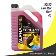 AlphaOne Super Long Life Coolant 4L 50/50 Premix (Red)