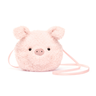 英國 Jellycat 毛茸茸小豬斜背包 Little Pig Bag