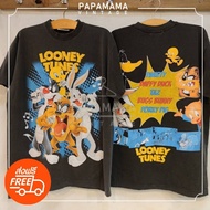 [ LOONEY TUNES ] Bio Washed ป้ายUSA เสื้อวินเทจ ลายการ์ตูน ลูนี่ตูนส์ เสื้อฟอก men tshirt vintage sh