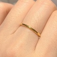 SINKWANG 916 # 12 黄金戒指金916 素圈婚戒简约女戒指环情侣对戒 Gold Ring Gold 916 Plain Ring Wedding Ring Simple Female Ring Ring Couple Ring