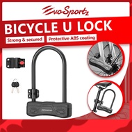 Bicycle U Lock | Bike Steel Safety U-Shaped Lock