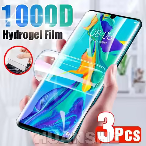 3PCS Hydrogel Film Screen Protector for Huawei P60/P50/P30/P40/P10, Pura 50/30/40/70/80 Pro Max/RS/U