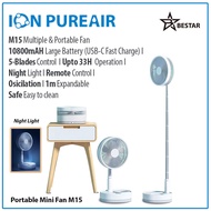 Mini Portable Fan Minifan  ION PUREAIR M15 100800mAH M14/M12 7200mAH/M8 1800mAH