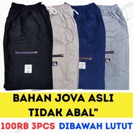 (3Pcs PACKAGE) Pants Men's SizeBIG 7/8 3/4 Below the Knee Men's Jumbo Drawstring Pants 7/8