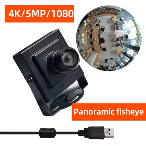 Panoramic Fisheye High Resolution USB Camera 360 4K 8MP 5MP 220 Degrees 1080P 60FPS for Windows Andr