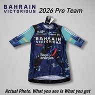 【Bahrain Victorious Pro Cycling Jersey】2026 Pro Team Bianchi Bapco Energies Team Maillot Men Short S