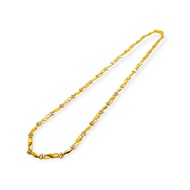916 Gold Necklace with Diamond Cut Accents | 22k Gold Chain - 16.18g