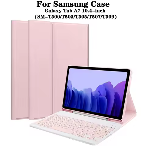Keyboard Case for Samsung Galaxy Tab A7 10.4 lnch, For Tab A7 Protective Cover with Pencil Holder, D