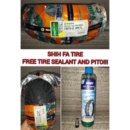 SHIH FA TIRE 130 X 70 X 12 WITH FREE TIRE SEALANT AND PITO (SV-S008/SCOOTER DESIGN TUBELESS)