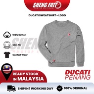 DUCATI Sweatshirt Logo Long Sleeve T-shirt Ducati Merchandise Shirt Baju RACING TEAM Hoodie Baju Panjang Oversize