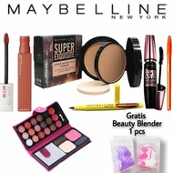 paket make up murah/ hemat/komplit /lipstik+ bedak+ mas kara+ eyeliner+ eyesshadow+ pensil alis