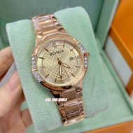 [Original] BNB10695-2577S Elegance Women Watch with Pink Dial and Rose Gold Stainless Steel