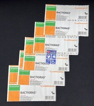 S&N Bactigras 7457 Medicated Paraffin Gauze Dressing 10cmx10cm Chlorhexidine PARAFFIN Gauze Smith & 
