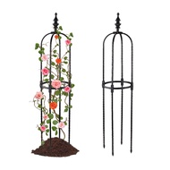 [EnidJuli] 90-150cm Tube 8mm Garden Plant Climbing Frame Plant Stand Stainless Steel Flower Support Cage U-shaped Holder For Vegetables Vines Rose Household Gardening Supplies Diameter 20cm