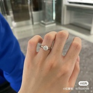 Tiffany 36分六爪天然女鑽戒