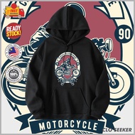 Classic Custom Garage Hoodie Design Fashion Retro Streetwear Long Sleeve Baju Lelaki Perumpuan Baju
