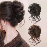 Hair Tie Bun Bun Hair Clip Flower Model Korean Fun Bun Wig Hair Tie Curly Wig