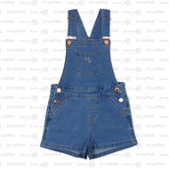 Moose Girl Blue Shade Denim Jumper Short with Embroidery Details (GDJS- 4237)