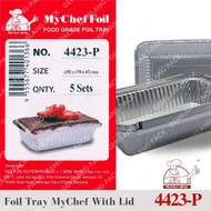 Foil Tray Mychef 4423-P 5Set With Lid