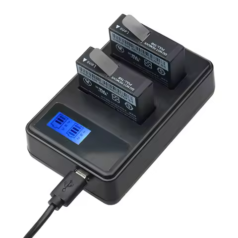xiaoyi 2 4k,yi lite Charger For Lithium Battery + LCD Smart Battery For Original Xiaomi Yi 4k 4k+ YI