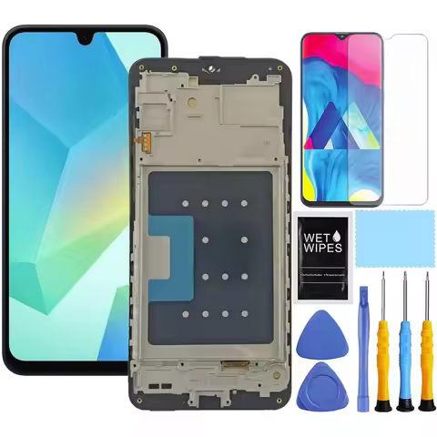 for Samsung Galaxy A16 5G Screen Replacement for Samsung A16 Screen Replacement with Frame kit A166e