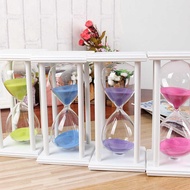 Sand 30Min Hourglass Countdown Timing Modern Wooden Sandglass Clock Timer Home Decoration Wood glass
