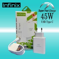 Original Infinix GT 10 Pro 45 Watt SUPER FAST CHARGE TYPE C Charger