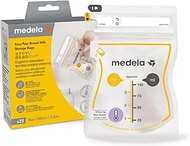 Medela Easy to Pour Breast Milk Storage Bags, 3.4 fl oz (100 ml) (Pack of 25), For Moms Who Want to 