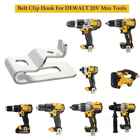 2 Pcs Belt Clip Hooks For DeWalt 18V 20V Drill Driver N268241 N169778 N086039 DCD980 DCD985 DCD780 H