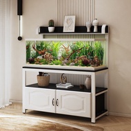 Aquarium Cabinet Aquarium Stand Metal Support Base Cabinet for Living Room Fish Tank White Frame wood table Akuarium 鱼缸柜