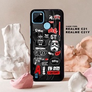 HP Realme C21 Case Realme C21Y Casing/ MIX PICTURE 2 Hardcase 2D Glossy