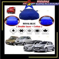 Hyundai Atos High Quality Protection Car Cover Waterproof Sun-proof Royal-Blue Size M Selimut Kereta atos penutup kereta