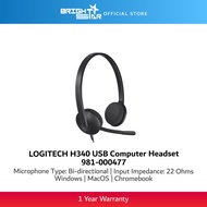 LOGITECH H340 USB Computer Headset - 981-000477