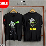 HOT lol T-shirt with beautiful black Ekko print, super cheap price