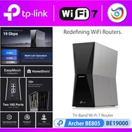 TP-Link Archer BE805 BE19000 Tri-Band Wi-Fi 7 Router with EasyMesh HomeShield