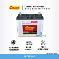 NS60S | NS60 | NS60LS | NS60L Century Hybrid (WET) Car Battery Bateri Kereta For Proton Saga | Iriz | Persona (NEW) | Toyota Vios | Corolla Altis | Honda City | Civic | Accord