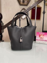 🌟Hermes Picotin 22 CK89 Noir Phw 黑銀 現貨🔥