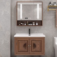 Stainless Steel Bathroom Cabinet With Mirror Sink ""Toilet Storage Cabinet With Mirror Bathroom Sink Light Luxury Modern New Chinese Ceramic Whole Washbin Compartment Storage in Good Order 22 dian