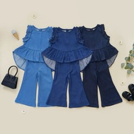 CBC - JENINA JEANS SET | Girls' Jeans Oneset 1-10 Years Korean Kids Clothes Girl Clothes Set Kids Gi