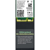INTEL WI-FI 6E AX211NGW Tri Band 2.4G/5G/6Ghz Wireless Network Wifi Card for Bluetooth 5.2 AX211 M.2