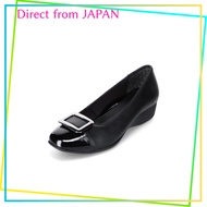 [Fuwaraku] Women's Water-Resistant Wide Fit Buckle Sneakers Pumps with 3.5cm Heel - Available in Siz