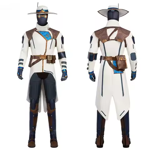 Disguise Cypher Valorant Cosplay Costume Hat Coat Pants Accessories Outfit Halloween Comic Con Fancy