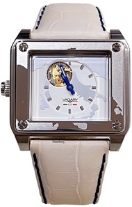 นาฬิกาข้อมือผู้ชาย VAGARY BY Citizen Autoimatic รุ่น IX2-011-10 เลขโรมัน IX2-011-12 สีขาว IX2-045-50 สีดำ ขนาดตัวเรือน 38*31 มม. ตัวเรือน Stainless steel สายหนัง