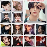 Korea Idol Hwang Hyunjin Single-sided Printing Korean Stray Kids Polyester Pillowcase for Sofa Chair